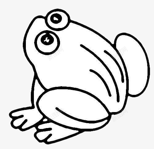 准备起跳中的青蛙png免抠素材_新图网 https://ixintu.com 卡通 可爱 手绘 简笔画 青蛙