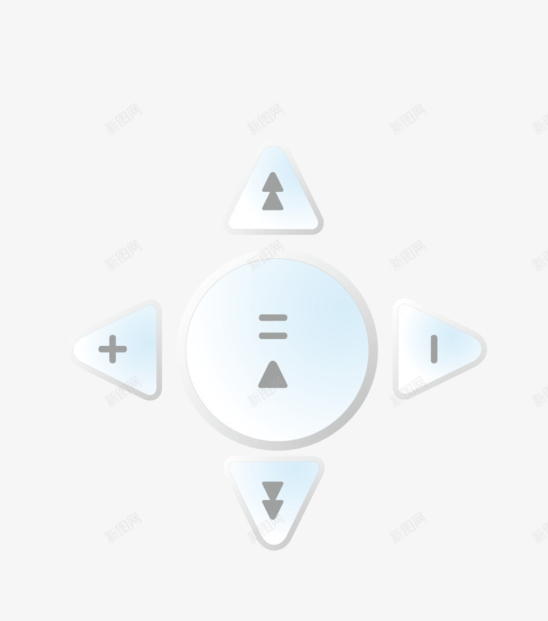 上下左右键png免抠素材_新图网 https://ixintu.com 上下左右按钮 大小键 失量 按键 调整