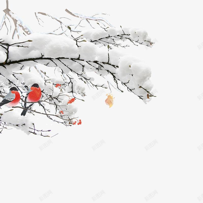 白色雪景psd免抠素材_新图网 https://ixintu.com 下雪 光泽 圆弧 天气 渐变 灯笼 白色 红色
