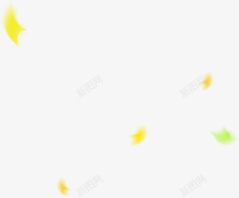 飘零在空中的黄色绿色纸片png免抠素材_新图网 https://ixintu.com 空中 纸片 绿色 飘零 黄色