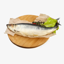 菜板上鲱鱼素材