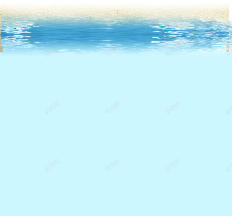 蓝色海水背景psd免抠素材_新图网 https://ixintu.com 沙滩 海水 背景 蓝色
