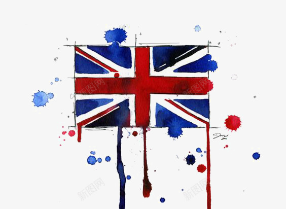 英国国旗png免抠素材_新图网 https://ixintu.com 创意英国国旗 水墨英国国旗 水彩国旗 英国旅行