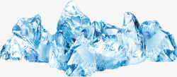 冰块装饰冰块蓝色冰块装饰高清图片