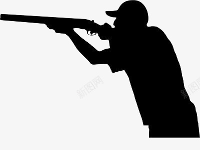 拿着枪的男子png免抠素材_新图网 https://ixintu.com 打猎 描准 武器