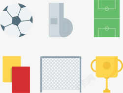足球黄牌足球比赛裁判工具矢量图高清图片