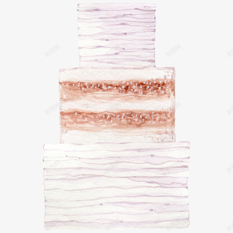 水彩紫色三层蛋糕png免抠素材_新图网 https://ixintu.com 婚礼蛋糕 庆典蛋糕 手绘水彩蛋糕 生日蛋糕 紫色蛋糕 节日 蛋糕