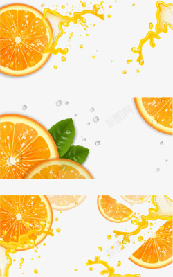 新鲜比目鱼切片新鲜柠檬橘子水果高清图片