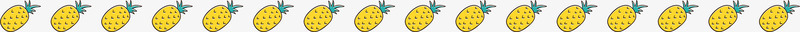 可爱菠萝分割线png免抠素材_新图网 https://ixintu.com 凤梨 分割线 分界线 卡通分界线 卡通手绘 可爱 水果 菠萝