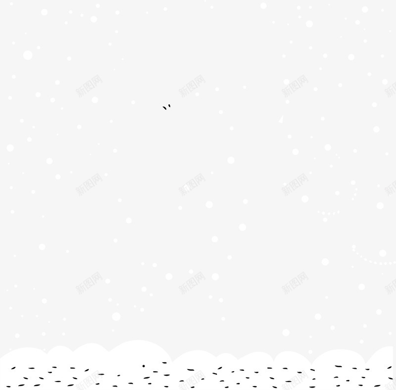 简约雪天下雪png免抠素材_新图网 https://ixintu.com 下雪 免抠PNG 圆点 波浪纹 简约 线条 雪天