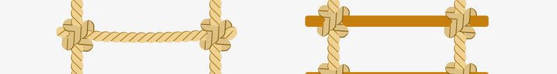 麻绳打结的梯子矢量图ai免抠素材_新图网 https://ixintu.com 云梯 橙色圆木梯子 淡黄色麻绳梯子 矢量云梯 矢量梯子 矢量素材 线性梯子 装饰性梯子 矢量图