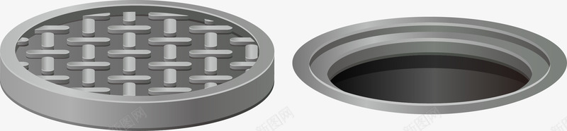 井盖png免抠素材_新图网 https://ixintu.com 下水道 井盖