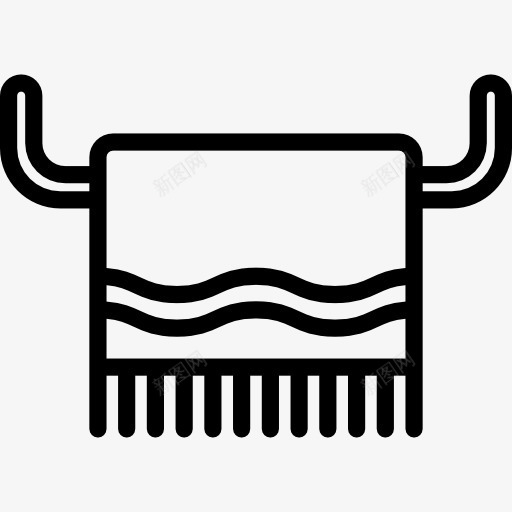 毛巾图标png_新图网 https://ixintu.com 工具和用具 干燥 毛巾 洗澡 浴室