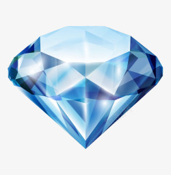 蓝色水晶鞋钻石免抠png三角形宝石高清图片