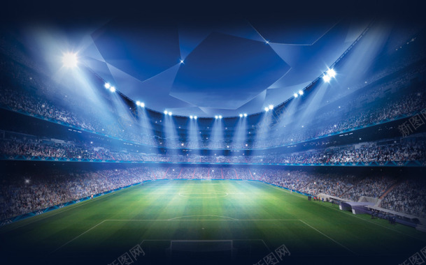 天猫全屏海报世界杯欧洲杯全屏海报背景球场背景