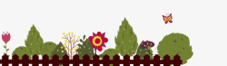 h5素材植物花卉卡通花花草草高清图片