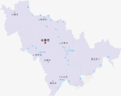 吉林省地图吉林省地图矢量图高清图片