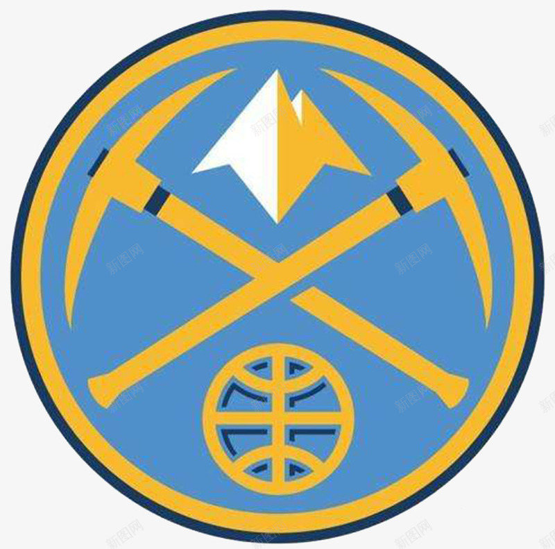 NBA丹佛掘金队标志图标png_新图网 https://ixintu.com LOGO设计 NBA球队 nba球队logo 平面设计 徽章 标志 球队标志 矿井 美职篮 队徽