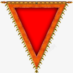 古典三角旗帜素材