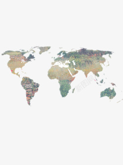 世界地图手绘素材