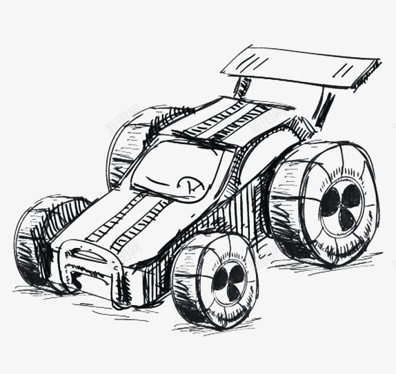 素描手绘赛车模型png免抠素材_新图网 https://ixintu.com 交通工具 小汽车 模型 汽车 汽车模具 汽车玩具 玩具 赛车 跑车 车子