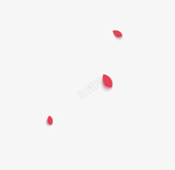 红色飘浮的花瓣png免抠素材_新图网 https://ixintu.com 中国风 喜庆 烘托气氛 红色 节日 花瓣 飘浮