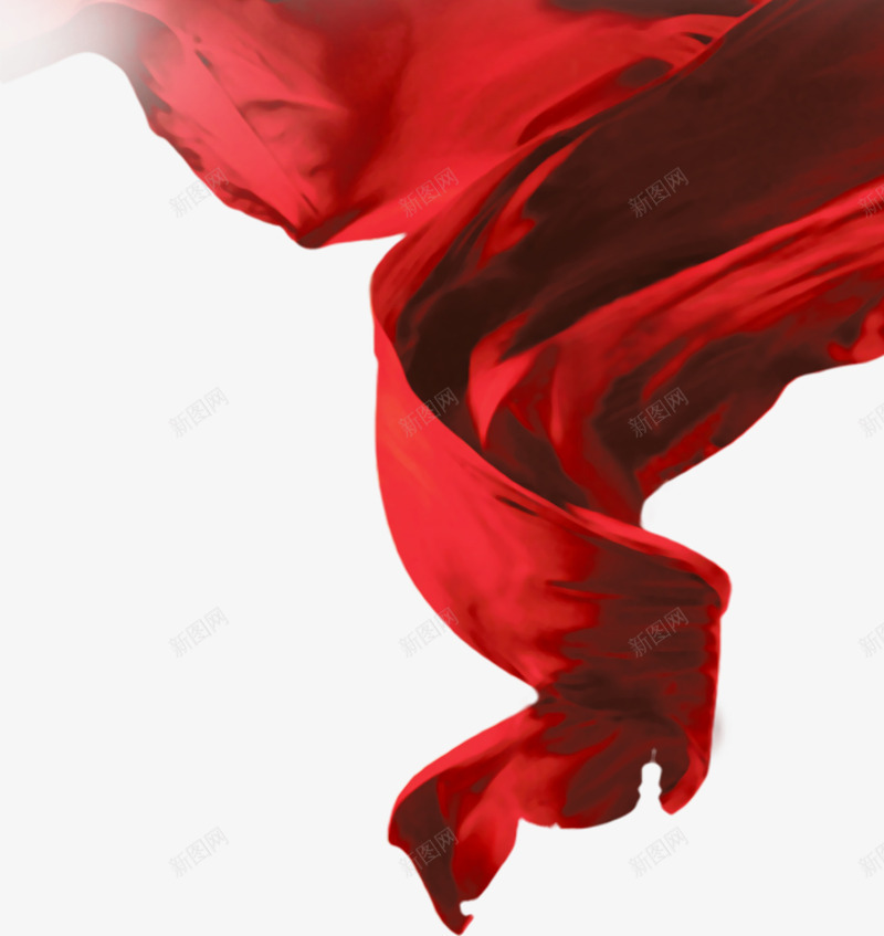 红色丝绸png免抠素材_新图网 https://ixintu.com 团队风采 国庆节 彩带 红色丝绸