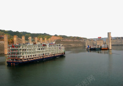 三峡大坝自然风景素材