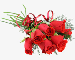 花店红色玫瑰花束高清图片