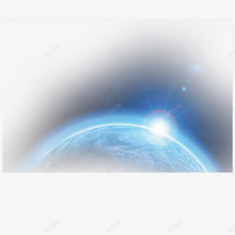 发光的地球png免抠素材_新图网 https://ixintu.com 亮晶晶的 发光 地球 特效光效 蓝色 装饰图