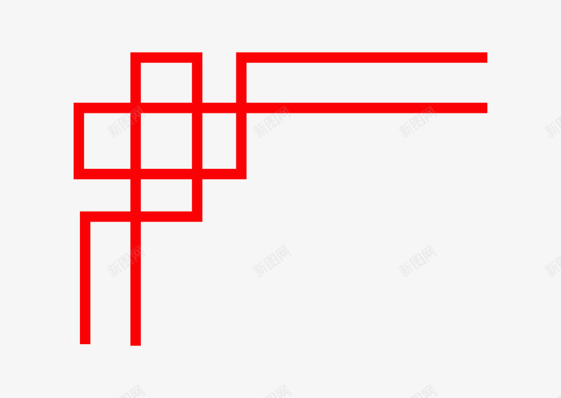 卡通中式红色边框矢量图ai免抠素材_新图网 https://ixintu.com 中国风 线条花纹 中式纹理 中式花纹 古代纹饰 矢量图 红色边框样式 纹理线条 花纹样式