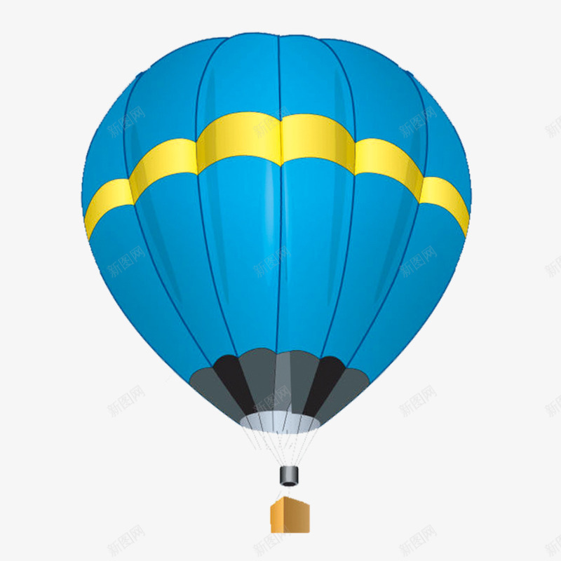 蓝色热气球png免抠素材_新图网 https://ixintu.com 元素 向往 漂浮 热气球 飞翔