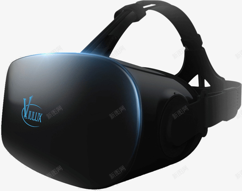 实物黑色简约vr盒子png免抠素材_新图网 https://ixintu.com VR设备 vr头 vr游戏 vr盒子 vr眼镜 可穿戴设备 头戴式 虚拟现实 黑色