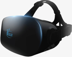 头戴黑色VR头盔实物黑色简约vr盒子高清图片