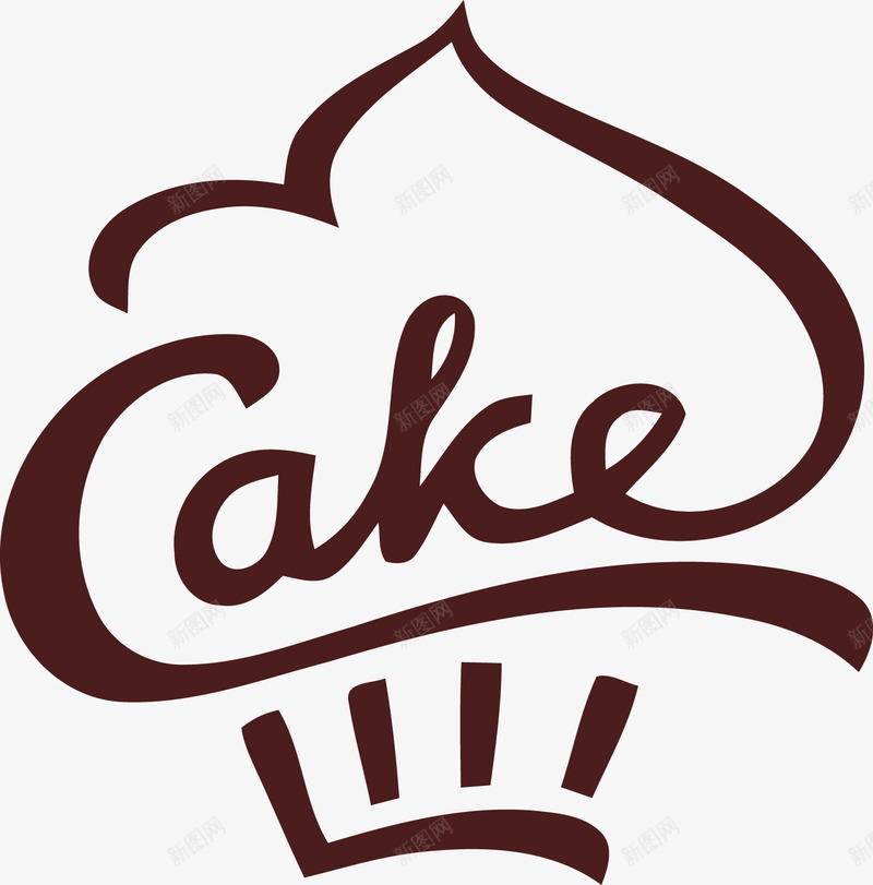 简洁手绘蛋糕LOGO图标png_新图网 https://ixintu.com CAKE LOGO 手绘 烘焙 甜品 甜食 糕点 糕点logo 蛋糕 面包