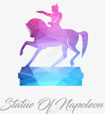 拿破仑雕像图标图标