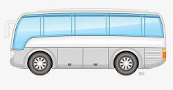 公交校车卡通手绘公交车高清图片