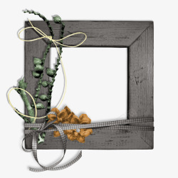 木质方框边框手绘木质相框方框图标高清图片
