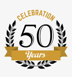 50年周年标签标签高清图片