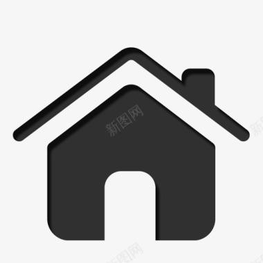 黑房子回家房子Devine图标图标