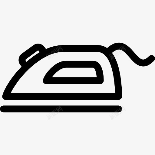 铁图标png_新图网 https://ixintu.com 做家务 工具和用具 洗衣 熨烫 铁