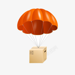 降落伞下的男人降落伞下的气球高清图片