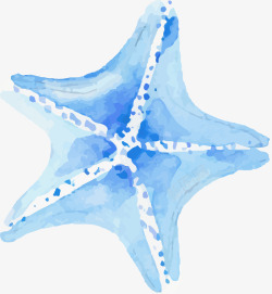 卡通水彩海星装饰图案矢量图素材