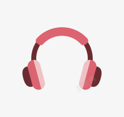 粉红色动态视频粉红色耳机手绘图高清图片