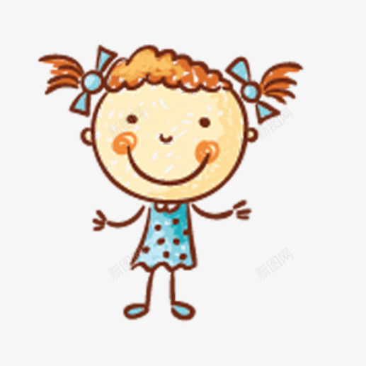 六一儿童节海报娃娃png免抠素材_新图网 https://ixintu.com 儿童节 六一 手绘 插画
