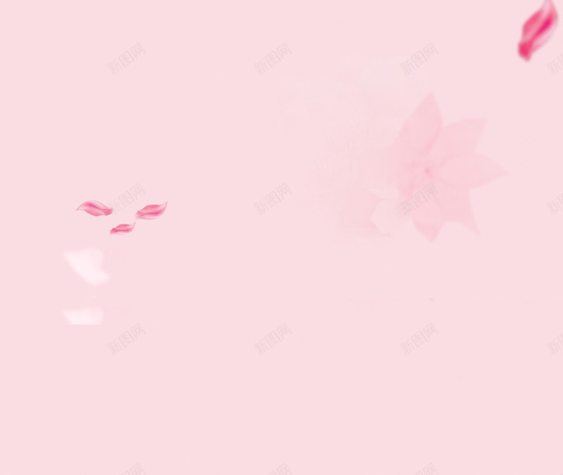 化妆品促销背景png免抠素材_新图网 https://ixintu.com 化妆品促销背景 浪漫 淡雅 漂浮花瓣 粉色
