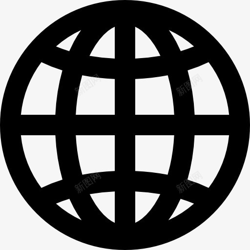 全球网格全球符号图标png_新图网 https://ixintu.com 全球电网 国际 地球 地球网格 接口 接口和全球 星球