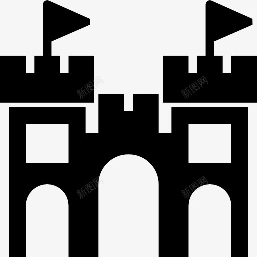 沙堡图标png_新图网 https://ixintu.com 中世纪 夏季 度假 建筑 沙滩城堡 海滩 玩具 童年