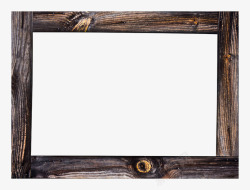 木头老式框架复古乡村风格画框高清图片