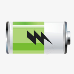 电池电量闪电电池显示矢量图素材
